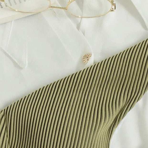 Stylish Womens Toothpick Cloth Split Swimsuit for Summer