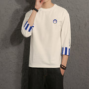Shop Stylish Quarter Sleeve Mens Loose T-Shirt