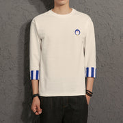 Shop Stylish Quarter Sleeve Mens Loose T-Shirt