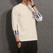 Shop Stylish Quarter Sleeve Mens Loose T-Shirt