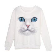 Cozy 3D Cat Face Sweatshirt Stylish Winter Cloth for Cold Weather Days