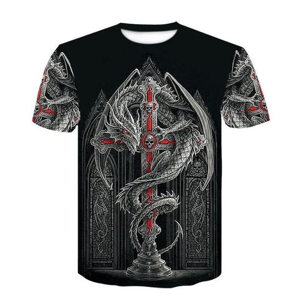 Stylish Harajuku-Inspired Mens Casual Short Sleeve